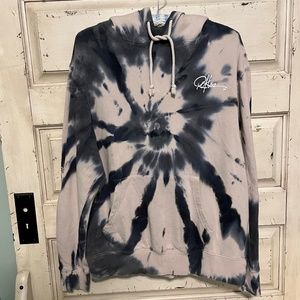 Y&R  [Young & Reckless] Grey & Beige Embroidered Hooded Sweatshirt Size M